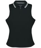 Holloway Ladies Court Sleeveless Polo 223326 BLACK Primary