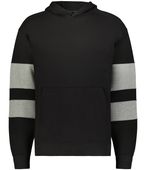 Holloway Youth Jackson Way Hoodie 229676 BLACK/CHARCOAL HEATHER Primary