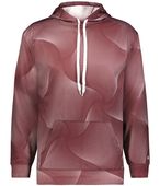 Badger Warp Fleece Hoodie 141300 MAROON WARP (BA) Primary