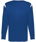Badger Youth On The Rise Long Sleeve Tee 225300Y ROYAL/WHITE (BA) Primary