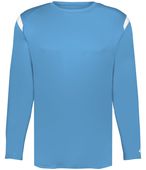 Badger On The Rise Long Sleeve Tee 425500 COLUMBIA BLUE/WHITE (BA) Primary
