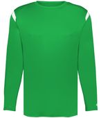 Badger On The Rise Long Sleeve Tee 425500 KELLY/WHITE (BA) Primary