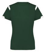Badger Ladies On The Rise Tee 438000 FOREST/WHITE (BA) Primary