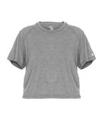 Badger Ladies Tri-Blend Crop Tee 496300 OXFORD (BA) Primary