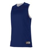 Alleson Girls NBA Reversible Basketball Team Jersey A105BG Outside: NAVY, Inside: WHITE (BA) Primary