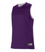 Alleson Girls NBA Reversible Basketball Team Jersey A105BG Outside: PURPLE, Inside: WHITE (BA) Primary