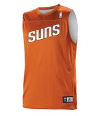 Alleson Youth NBA Reversible Team Basketball Jersey A105LY Outside: BT ORANGE, Inside: WH Primary