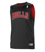 Alleson Youth NBA Reversible Team Basketball Jersey A105LY Outside: BLACK, Inside: WHITE Primary
