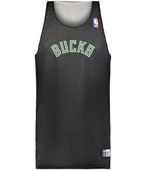 Alleson Youth NBA Reversible Team Basketball Jersey A115LY Outside: BK, Inside: WHITE Primary