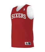 Alleson Youth NBA Reversible Team Basketball Jersey A115LY Outside: RED, Inside: WHITE Primary
