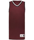 Alleson Retro Basketball Jersey A51000 MAROON/BLACK/WHITE (BA) Primary
