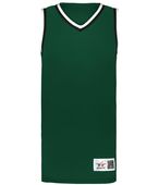 Alleson Youth Retro Basketball Jersey A53000 FOREST/BLACK/WHITE (BA) Primary