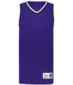 Alleson Youth Retro Basketball Jersey A53000 PURPLE/BLACK/WHITE (BA) Primary