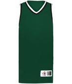 Alleson Ladies Retro Basketball Jersey A55000 FOREST/BLACK/WHITE (BA) Primary