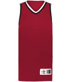 Alleson Ladies Retro Basketball Jersey A55000 RED/BLACK/WHITE (BA) Primary