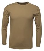 Baw Youth Long Sleeve Xtreme-Tek T-Shirts MILITARY BROWN Primary