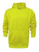 Baw Men's Heather Pullover Hooded Sweatshirts NEON YELLOW Primary