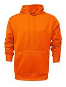 Baw Men's Heather Pullover Hooded Sweatshirts SAFETY ORANGE Primary