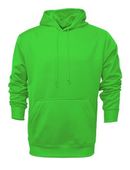 Baw Men's Heather Pullover Hooded Sweatshirts NEON GREEN Primary