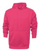 Baw Men's Heather Pullover Hooded Sweatshirts NEON PINK Primary