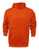 Baw Men's Heather Pullover Hooded Sweatshirts ORANGE Primary