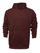 Baw Youth Heather Pullover Hooded Sweatshirts MAROON Primary