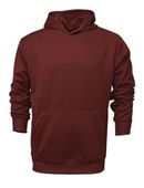 Baw Youth Heather Pullover Hooded Sweatshirts CARDINAL Primary