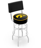 University of Iowa Double-Ring Back Bar Stool