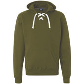 J America Adult Sport Lace Hoodie 8830 MILITARY GREEN Primary