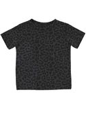 LAT Sportswear Infant Fine Jersey T-Shirt BLACK LEOPARD Primary