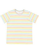 LAT Sportswear Youth Fine Jersey T-Shirts RAINBOW STRIPE Primary