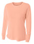 A4 Women's Long Sleeve Performance Crew Shirt NW3002 SALMON Primary