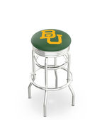 Holland Baylor Univ Ribbed Double-Ring Bar Stool