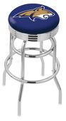 Montana State Univ Ribbed Double-Ring Bar Stool