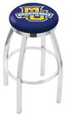 Holland Marquette Univ Flat Ring Chrome Bar Stool