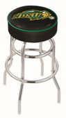 North Dakota State Univ Double-Ring Bar Stool Blk