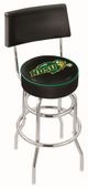 North Dakota St Uni Double-Ring Back Bar Stool Blk