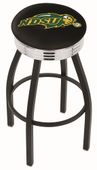 N Dakota St U Ribbed Ring Blk/Chrome Bar Stool Blk