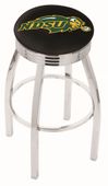 N Dakota St U Ribbed Ring Blk/Chrome Bar Stool Blk