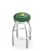 Northern Michigan U Ribbed Ring Blk/Chrm Bar Stool