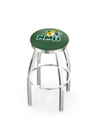 Northern Michigan Univ Flat Ring Chrome Bar Stool