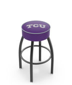 Holland Texas Christian Uni Black/Chrome Bar Stool