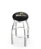 Holland Wright State U Flat Ring Chrome Bar Stool