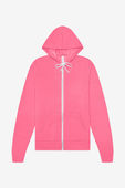 Bella+Canvas Poly-Cotton Fleece Full-Zip Hoodie HEATHER CHARITY PINK Primary