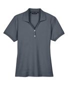 Devon & Jones Ladies Pima Pique Y-Collar Polo GRAPHITE Pocket