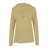 Badger Ladies' B-Core Long Sleeve Hood Tee VEGAS GOLD Front