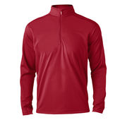 Zorrel Mens Boston Interlock 1/4 Zip Pullover RED Pocket