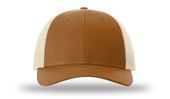 Richardson 115 Low Pro Mesh Back Trucker Cap CARAMEL/BIRCH Front