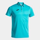 Joma Hobby Short Sleeve Polo Shirt FLUORESCENT TURQUOISE Pocket
