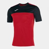 Joma Winner Short Sleeve Jersey Tee RED-BLACK Pocket